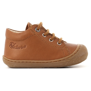 Chaussons Souples Naturino Riby VL Pour Bébé Fille - Cuir Et Suède Avec Semelle Caoutchouc
