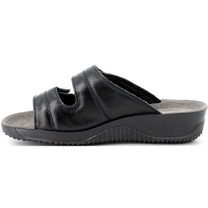 Rohde Soltau-40 : Mules Femme Confortables Et Tendance, Semelle Cuir Rembourrée, Velcro Réglable
