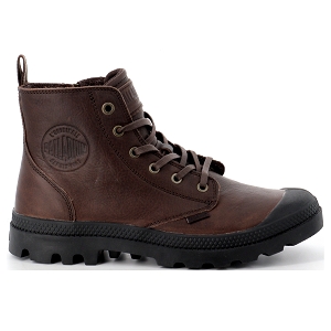 PALLADIUM PAMPA ZIP LEATHER ESS<br>Marron