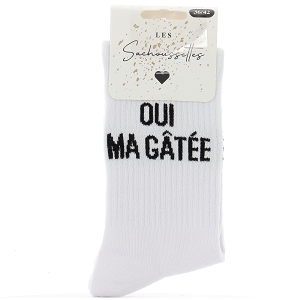 SACHOUSSETTES OUI MA GATEE<br>Blanc