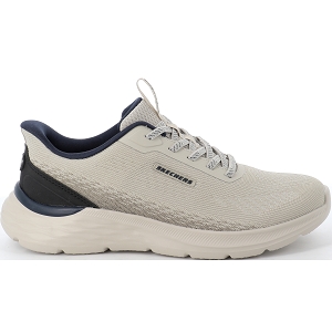 SNEAKER COMBI WHITE GARNER:Taupe