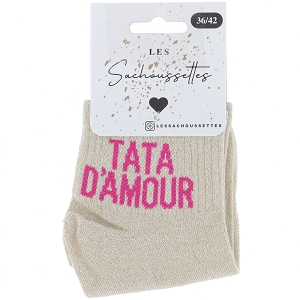 SACHOUSSETTES TATA D AMOUR COURTE<br>Beige