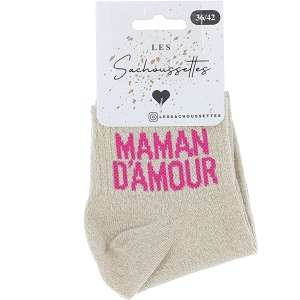 SACHOUSSETTES MAMAN D AMOUR COURTE<br>Beige