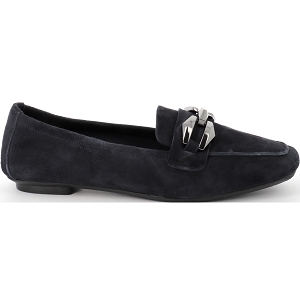 REQINS HILARIE CUIR VELOURS<br>Marine
