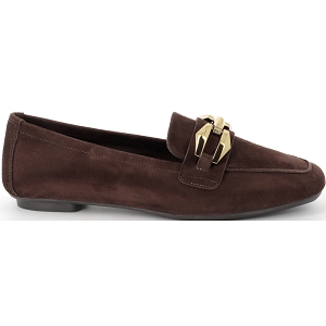 REQINS HILARIE CUIR VELOURS<br>Marron