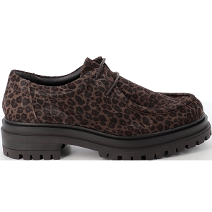REQINS SASHA CUIR VELOURS<br>Marron