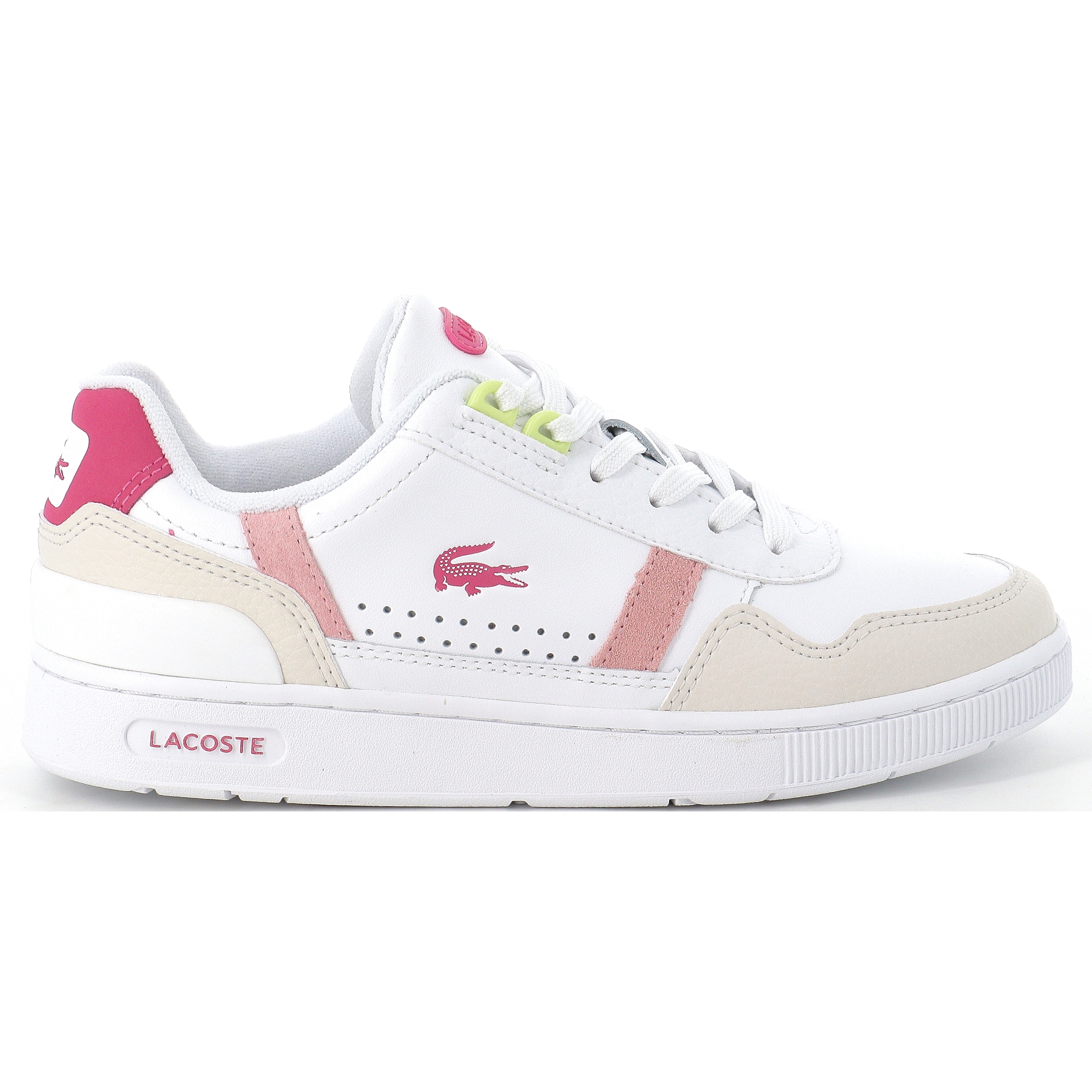 La Botte Rouge  baskets t clip blanc femme Lacoste