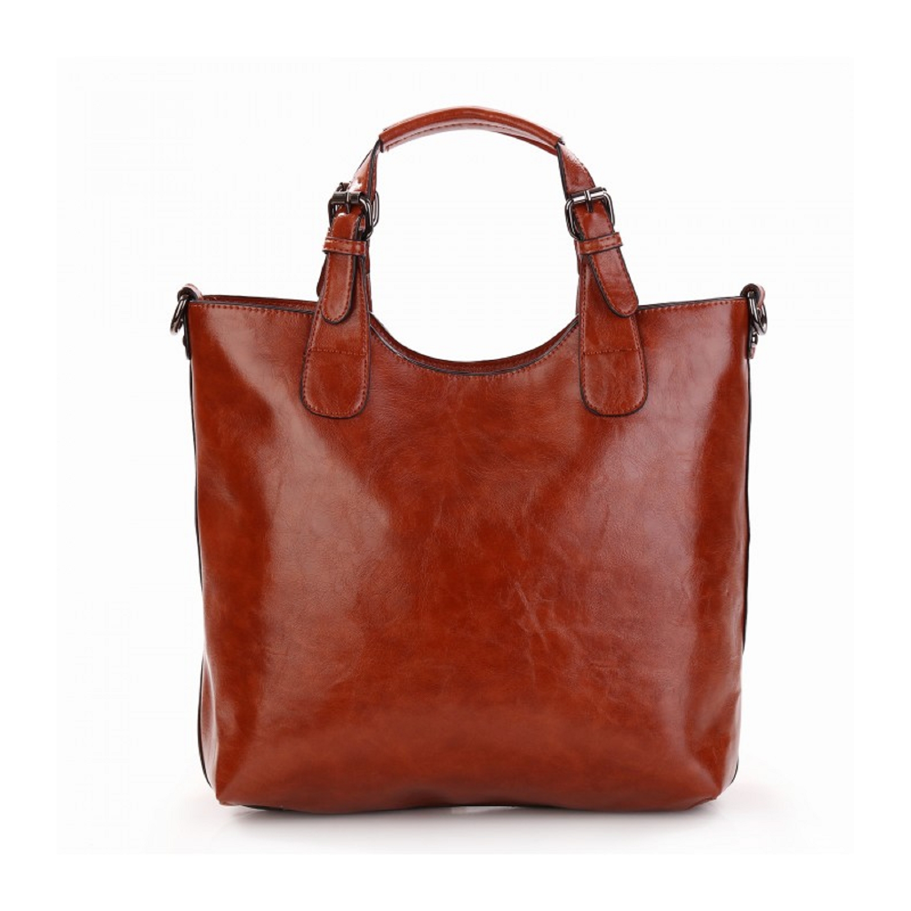 Sac Cabas Inès DELAURE Orange – Porté Main Ou épaule – Taille Moyen, Cuir PU